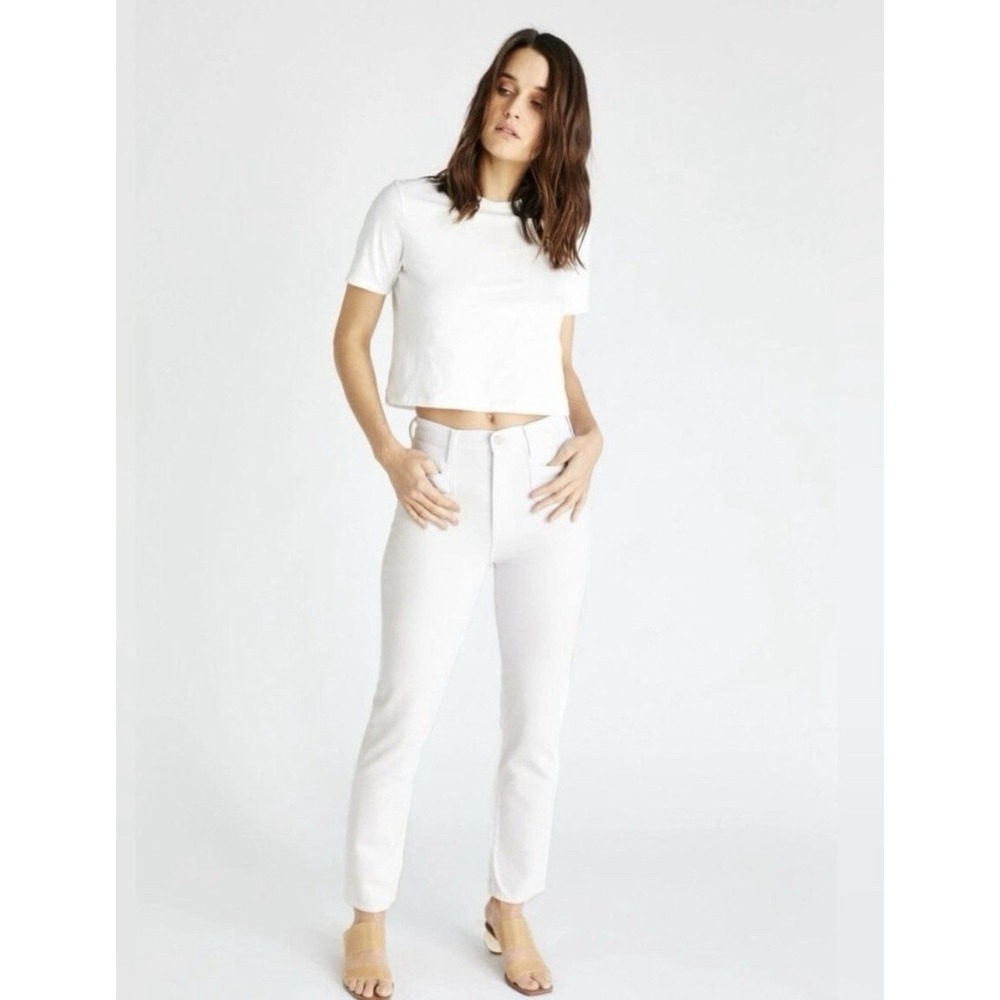 ETICA  Straight Jeans Women's‎ Size 29 High Rise Straight Leg White